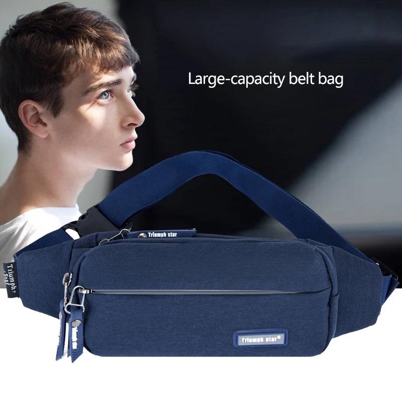 Sports Pockets Running Mobile Phone Pockets Men and Women Outdoor Waterproof Ultra-thin Small Belt Shoulder Bag Glasses Wallet Storage Bag