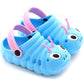Kids Summer Sandals Boys Girls Soft Sole Cartoon Caterpillar Sandals Indoor Anti-slip Casual Hollow Flat Shoes