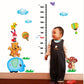 Cartoon height with high feet stickers Kindergarten room animal stickers wall stickers