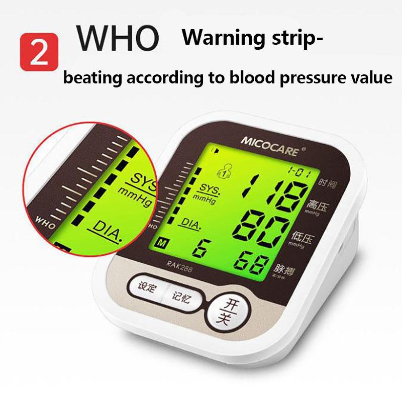 Blood Pressure Monitor Intelligent Voice Sphygmomanometer Electronic Pulse Tester Medical Pressure Meter