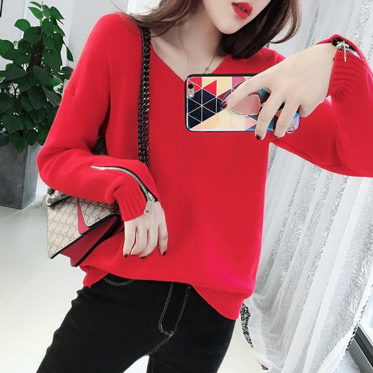 New Women Autumn Double Zippers Sweaters Jacket Slim Knit Solid Pullover Sweater Outwear Short Fall Warm Soft