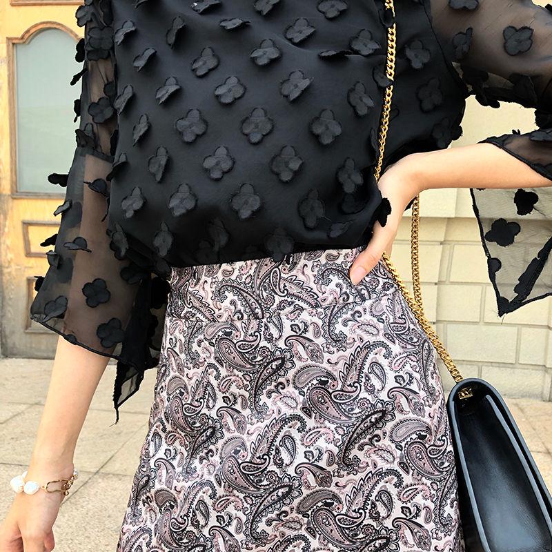 Summer Sexy Women Skirts Fashion High Waist Ruffles Loose Slim Long Wrap Skirt Ladies Leopard Beach
