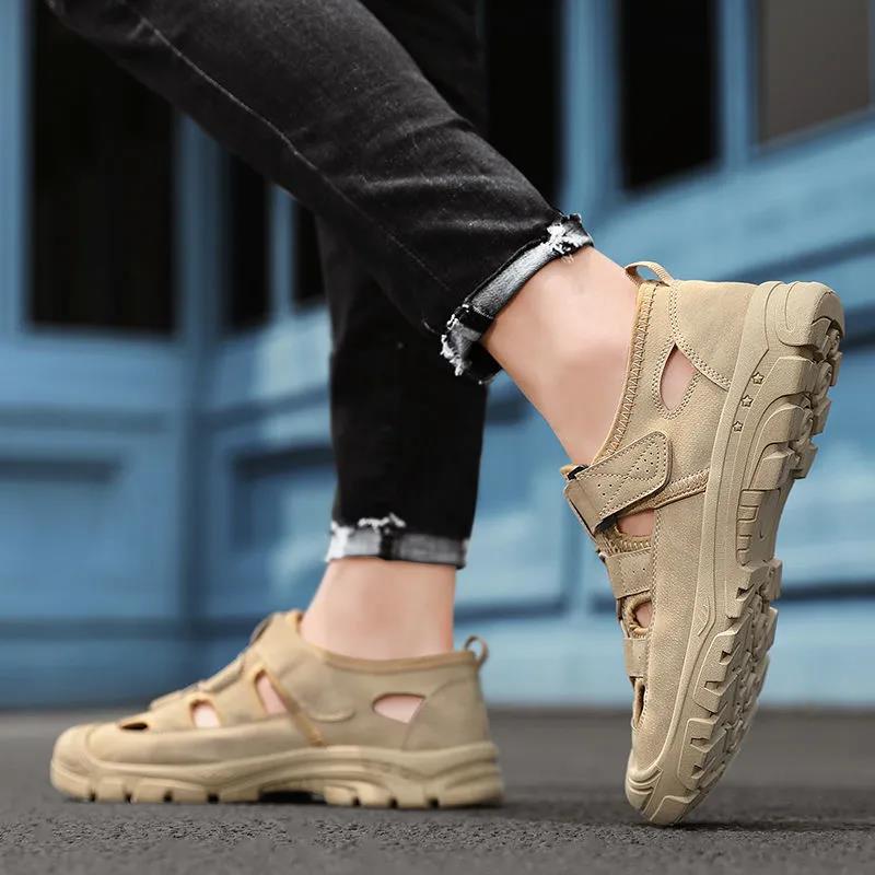 Summer Breathable Beach Mesh Sandals Men's Outdoor Sports and Leisure Net Shoes