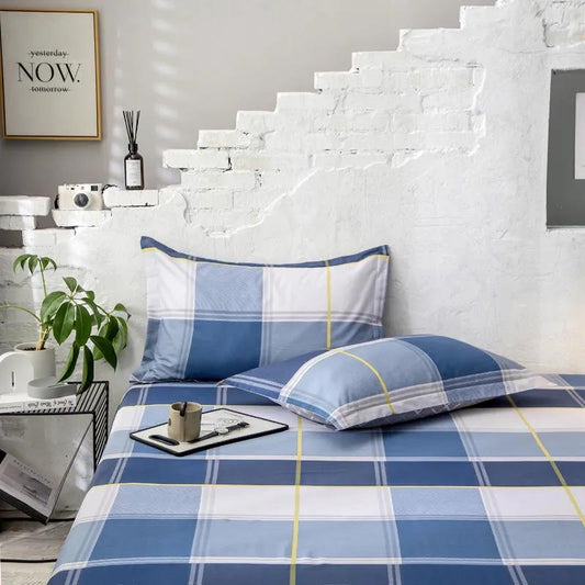 A Pair of Twill Cotton Adult Pillowcases Single Double Student Dormitory Pillow Core Dust Cover 48*74cm