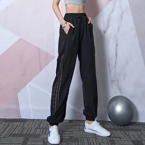 Large Size Bunch Feet Quick-drying Sports Pants Girls Summer Fat Women Loose All-match Trend Casual Pants