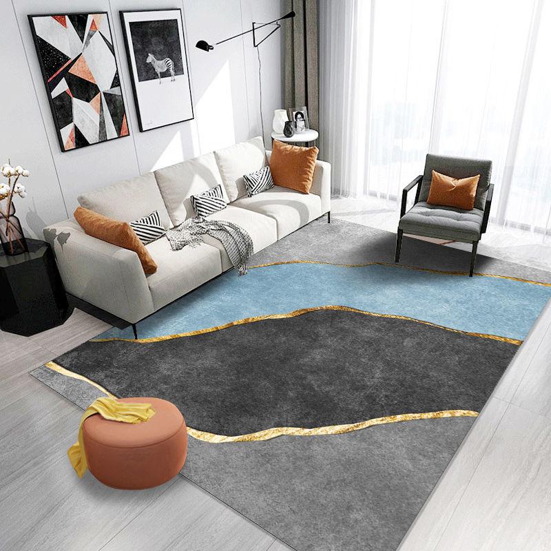 Northern Europe's Light Luxury Carpet Room Is Full of Living Room Sofa Tea Blanket Large Bedroom Porch Anti-skid Water Absorbing Mat 100*200cm