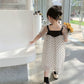 Girls Dresses Mesh Elegant Polka Dot Princess Dress Kids Fairy Puffy Full Sleeve Birthday Party Vestidos Children Clothes