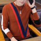 Casual Pullover Men Sweater Autumn Shirt Jersey Clothing Pull Sweaters Mens Fashion Male Knitwear
