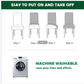 Household Simple Seat Cover Modern Universal Stool Cover Elastic Chair Cover Restaurant Hotel Dining Table Chair Cover