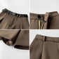WTEMPO Shorts Women Spring and Summer High Waist Slimming Casual Loose A-line Wide-leg Pants Drape Suit Pants