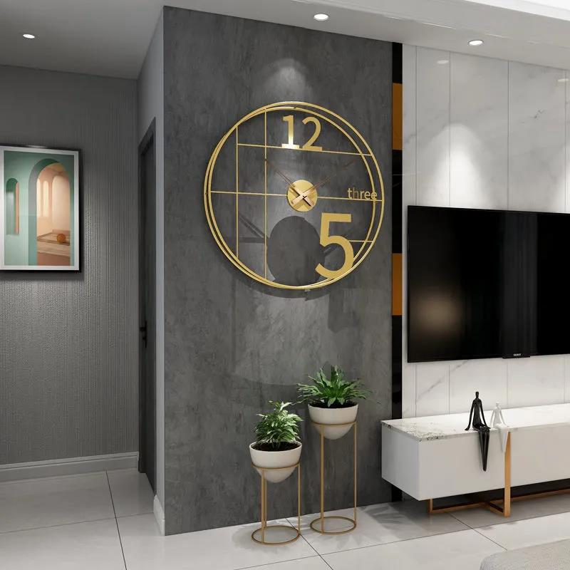 Spanish High-end Wall Clock Clocks Living Room Home Decoration Nordic Modern Minimalist Fashion Clock Hanging on The Wall