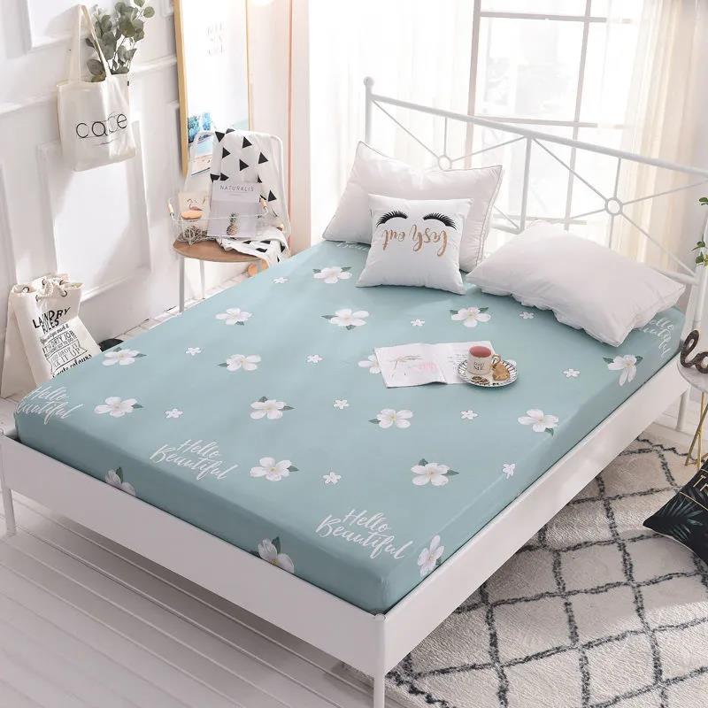 Beds Three-piece Pure Cotton Pillow Bag Cover 1.5 Meters 1.8 Bed Matsmons Protection Cover Dust-proof Bed Cover