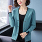 Autumn and Winter V-neck Knitted Sweater Ins Style Casual Short Jacket Fashion Simple Female Jacket