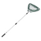 1.7/1.9/2.1m Micro Mesh Aluminum TPU Adjustable Retractable Telescopic Folding Fishing Landing Net