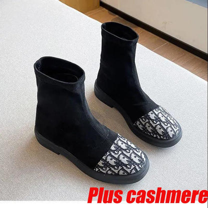 Martin Boots Female British Style Black Fashion Ankle Boots Breathable All-match Ankle Boots