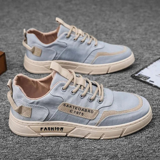 Spring breathable men's low top shoes skateboard plate shoes canvas shoes all-match sports casual shoes