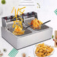 Commercial Large-capacity Stainless Steel Fryer You Tiao French Fries Household Electric Fryer Fried Chicken Skewers Machine