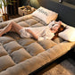 Lamb Velvet Mattress Pad Thickening Plus Velvet Warmth Non-slip Folding Dormitory Mattress Household Sleeping Pad Quilt