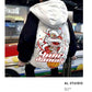 Autumn and Winter Plus Velvet Tide Cotton Coat Chinese Style Hip-hop Loose Trend Student Couple Clothes Hooded Jacket