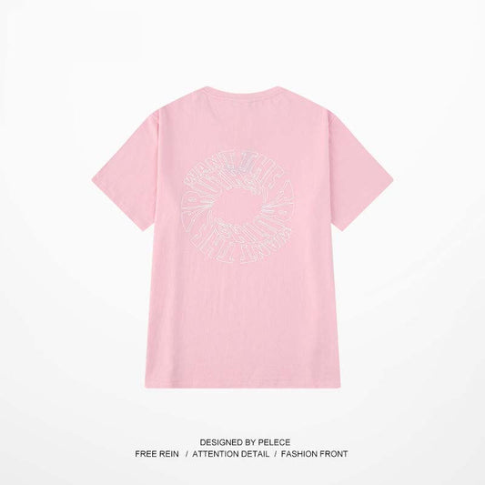 Hip-hop Retro Tide Brand T-shirt Men's Short-sleeved Loose Student Couple Tops for Men and Women