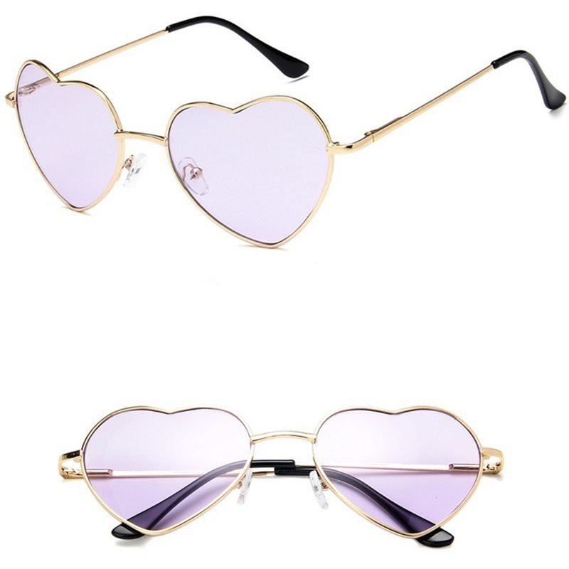 Heart Shaped sunglasses woman Lovely shades Sun Glasses for women candy color metal frame girl sungl