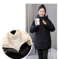 Winter Mid-length Section Thick Windproof Cold-proof Warmth Loose Hooded Casual Slim Ladies Jacket Coat Padded