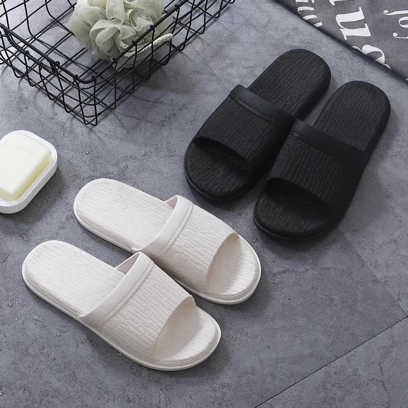 Men's and Women's Thick-soled Slippers Simple Couple Flip-flops Summer Outdoor Wear Home Indoor Super Soft Non-slip Bath Sandals and Slippers