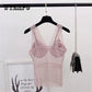 Fashion Bra One-piece Hollow Out Wireless Chest Padded Bras for Women Seamless Lace Bra Sexy