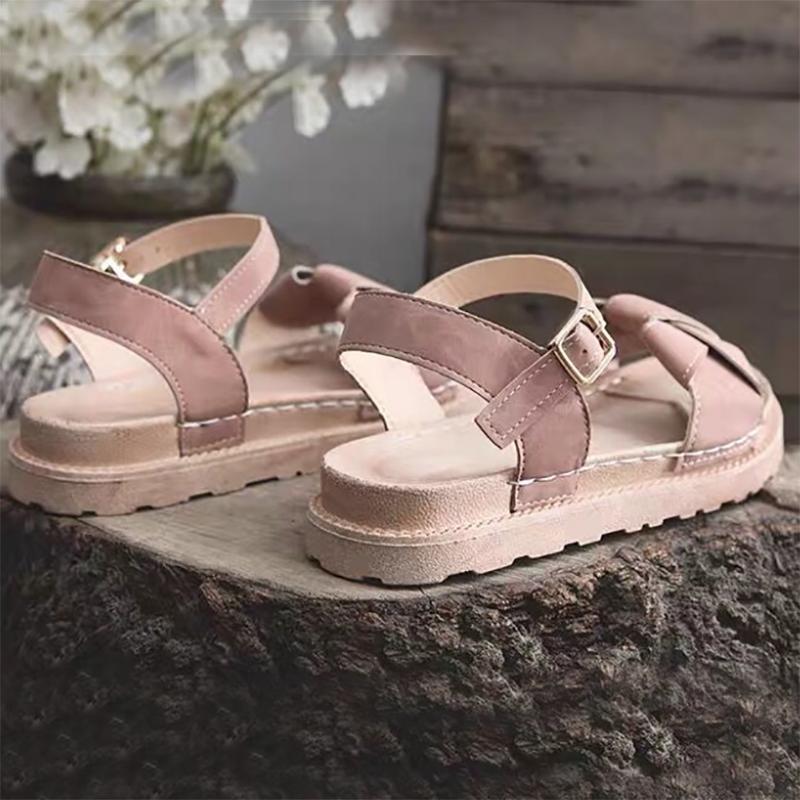 Ladies Sandals Women's Summer Thick-soled Student Fairy Style Collocation Dress Fashion Flat-bottom Trendy Shoes