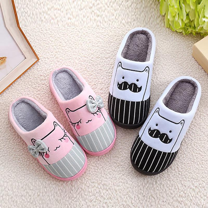 Winter Warm Cartoon Thick-soled Non-slip Home Indoor Slippers