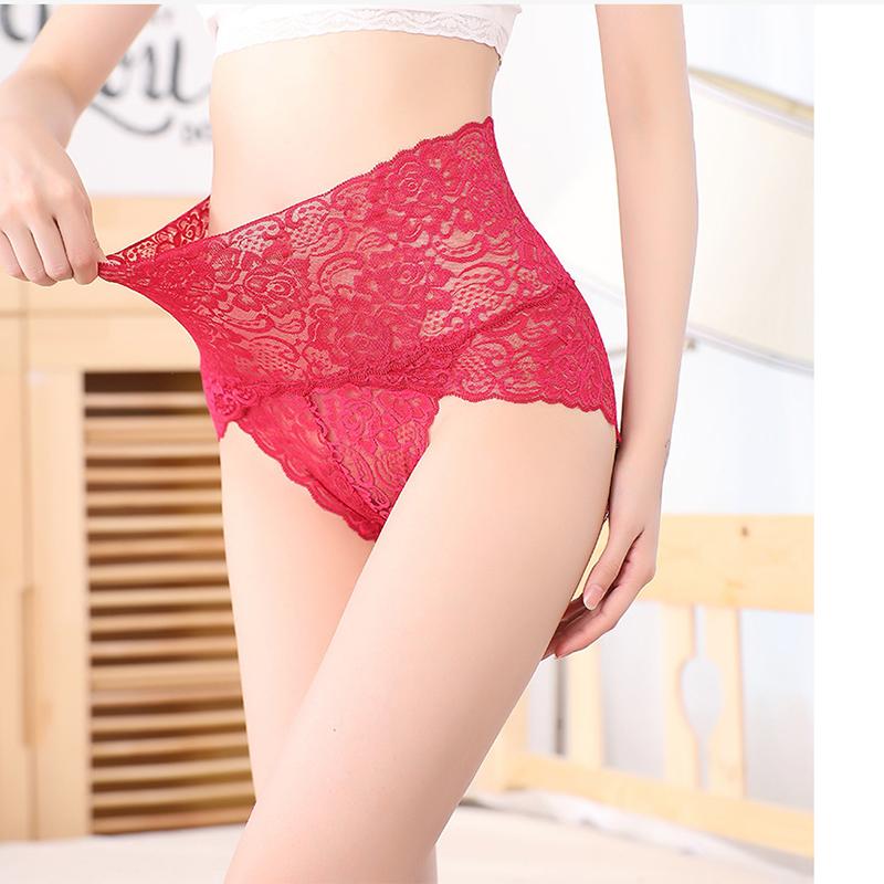 Women Sexy Panties Lace High Waist Brief Panties Knicker Underwear Plus Size