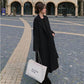 Women's Woolen Coat Mid-length Loose Hepburn Style Woolen Coat
