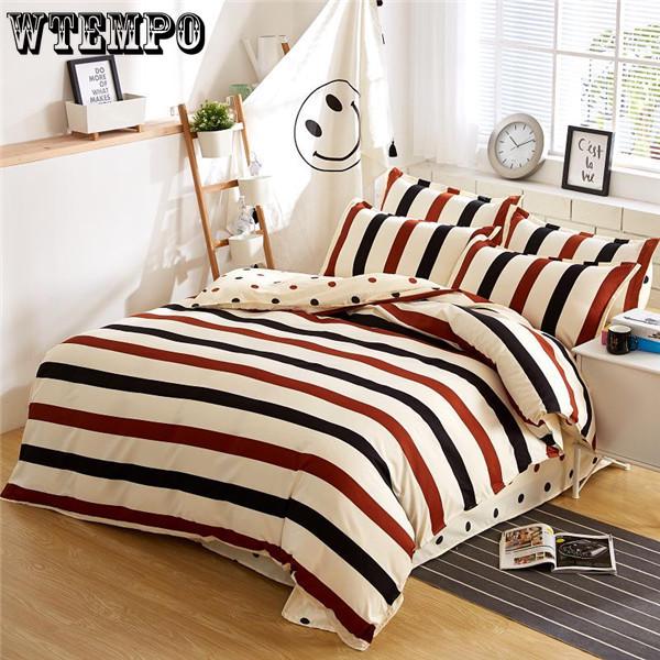 New Fashion Home Textile Bedroom Bedding Sets Colorful Geometry Duvet/Quilt Cover Bed Sheet