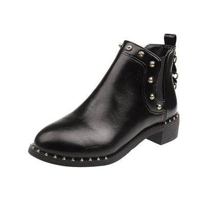 Women Boots Flock Ankle Boots Autumn Winter Women Boots Ladies Party Western Stretch Fabric Boots