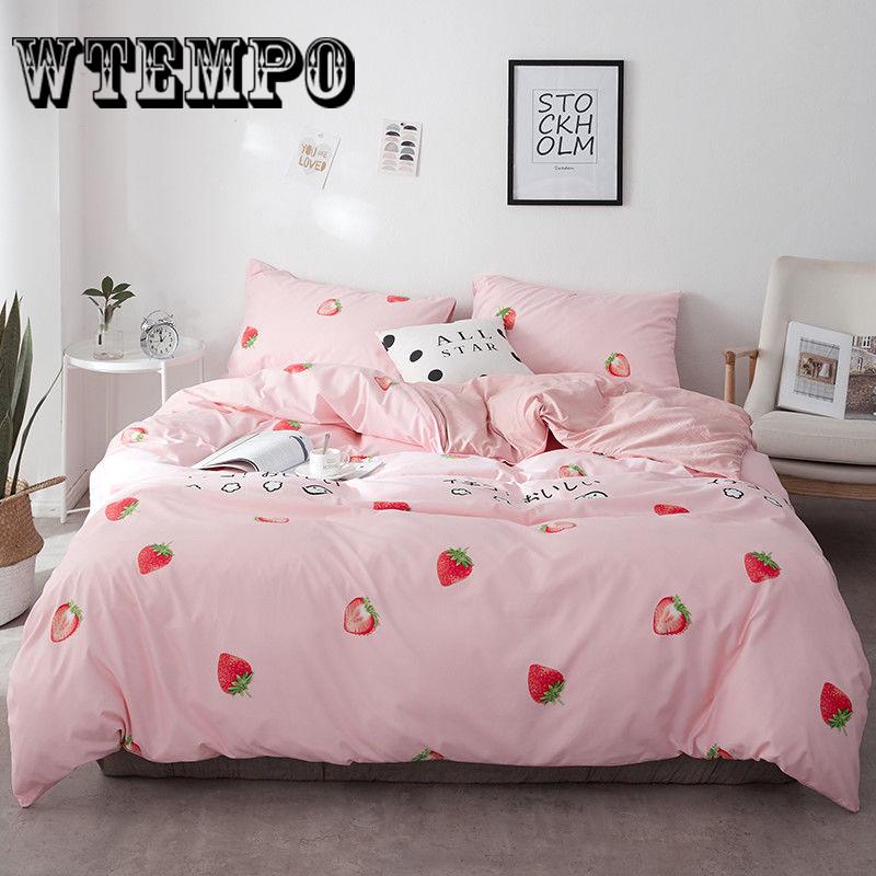 WTEMPO Brand Soft Quilt Duvet Cover Bedding Set Bed Linen Double Queen Size Bedclothes