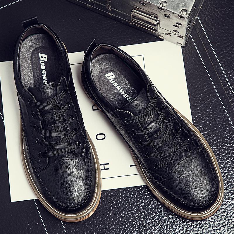 Oxford Shoes Men's Brock Leather Shoes Men's Work Shoes British Shoes Men's Casual Sneakers