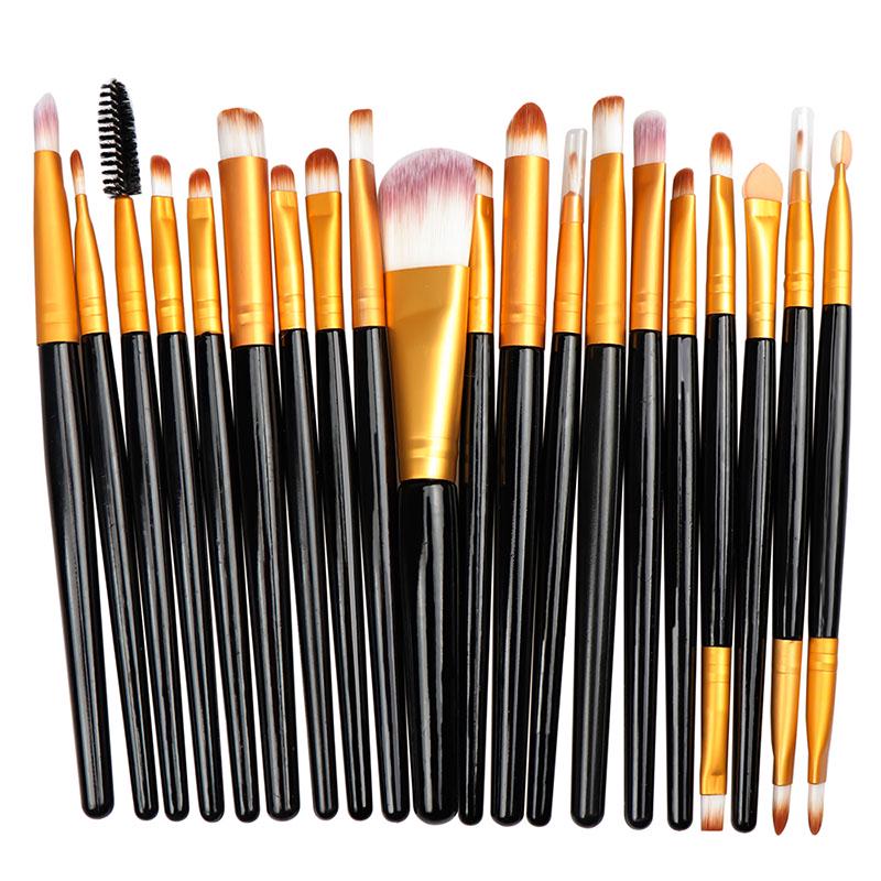 New 20 Pcs Makeup Brush Set Tools Make-up Toiletry Kit Make Up Brush Set