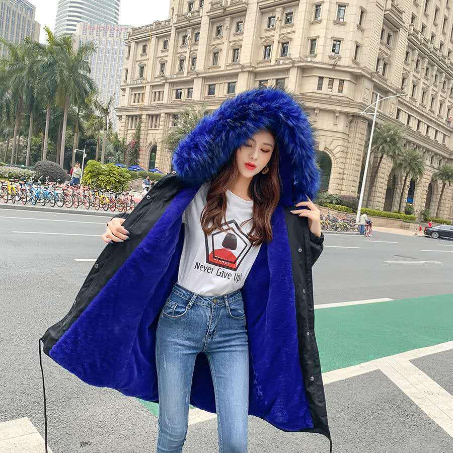 Winter Jacket Women Parkas for Coat Female Faux Fur Plus Size Outerwear Long Jacket Slim Feminina