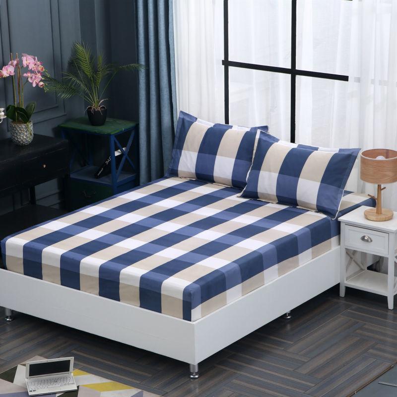 Modern Minimalist Brushed Mattress Protector Dustproof Non-slip Mattress Cover Single Piece Double Bedroom Bedding