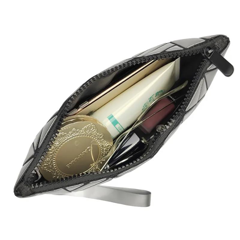 Diamond Magic Solid Color Cosmetic Bag Handbag Women Makeup Bag
