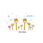 [Wall sticker ]Two Giraffe With Flower Wall Stickers For Kids Rooms Bedroom Kitchen Children Room Ho