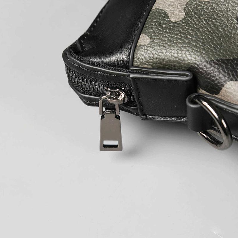Business Briefcase Men Camouflage PU Leather Zipper Waterproof Handbag Shoulder Bags Messenger Bag