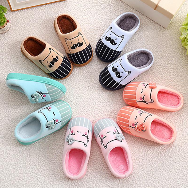 Winter Warm Cartoon Thick-soled Non-slip Home Indoor Slippers