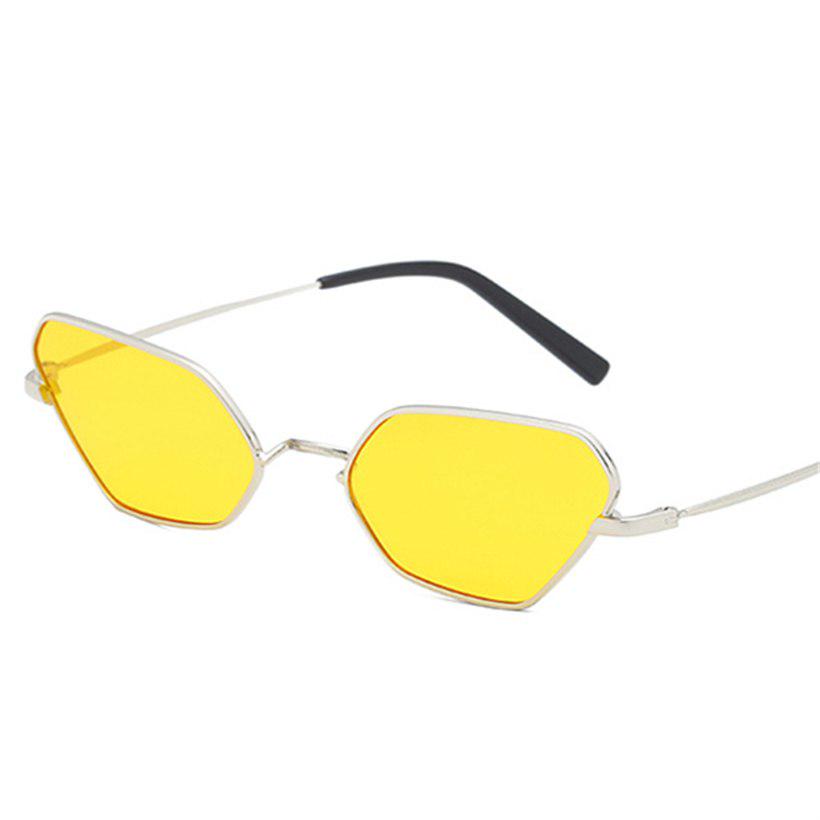 Cat Eye Sunglasses Women Metal Frame Fashion Yellow Sun Glasses Men Brand Design Pink Glasses Ladies