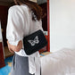Butterfly Print Chain Shoulder Bags Casual Female Crossbody Bags Portable PU Leather Multi-Layer Transparent Chain Handbag