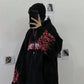 Autumn and Winter Harajuku Style Street Dark Flame Print Loose Hooded Sweater for Men and Women