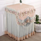 Lace Washing Machine Cover Dustproof Embroidery Floral Home Decor Protector Washing Machine Covers