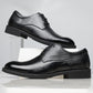 Men's Shoes Alligator British Pointed Men's Shoes Personality Heightening Shoes Printed Black Business Dress Shoes for Men