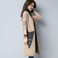 Knitwear Women's Mid-length Coat Trendy Sweater Cardigan Sweater Loose Shirt Large Size Wild