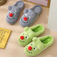 A Pair of Lovely Cotton Comfortable Flat Shoes Suitable for Autumn and Winter Home Design Full of Sense